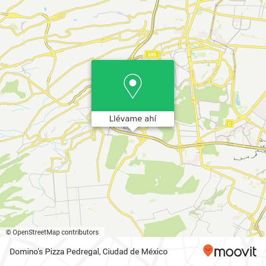 Mapa de Domino's Pizza Pedregal
