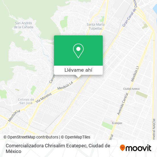 Mapa de Comercializadora Chrisalim Ecatepec