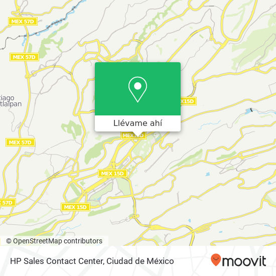Mapa de HP Sales Contact Center