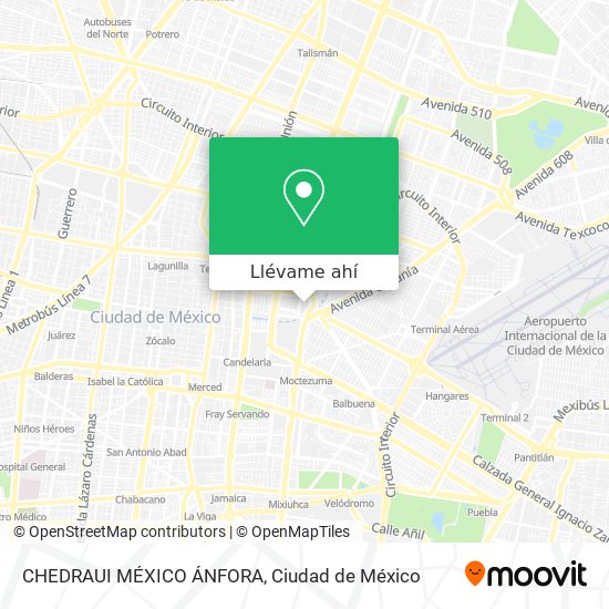 Mapa de CHEDRAUI MÉXICO ÁNFORA