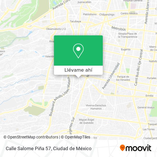 Mapa de Calle Salome Piña 57