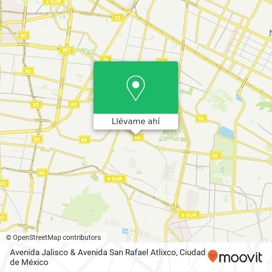 Mapa de Avenida Jalisco & Avenida San Rafael Atlixco