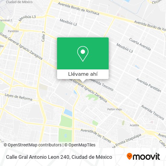 Mapa de Calle Gral Antonio Leon 240