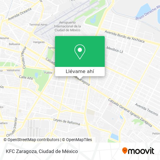 Mapa de KFC Zaragoza