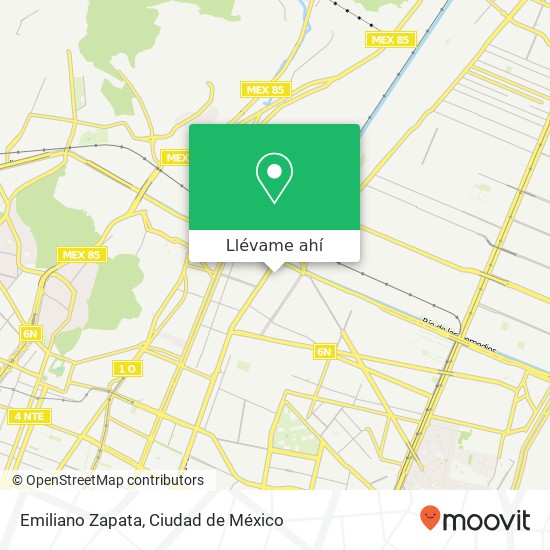 Mapa de Emiliano Zapata