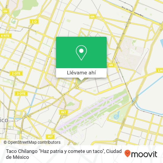 Mapa de Taco Chilango "Haz patria y comete un taco"
