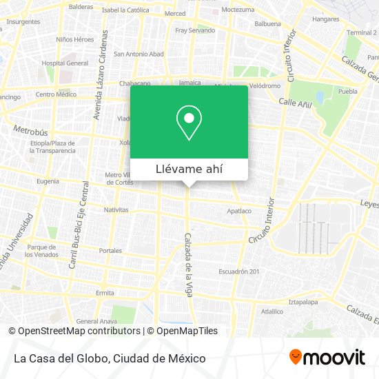 Mapa de La Casa del Globo