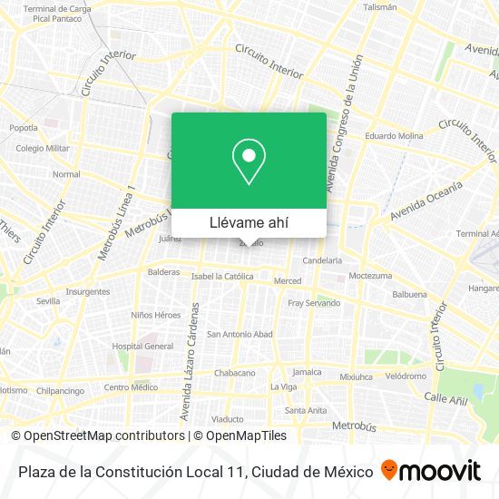Mapa de Plaza de la Constitución Local 11