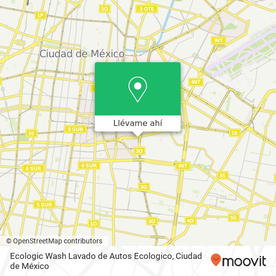 Mapa de Ecologic Wash Lavado de Autos Ecologico