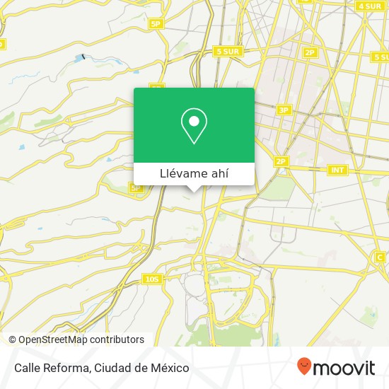 Mapa de Calle Reforma