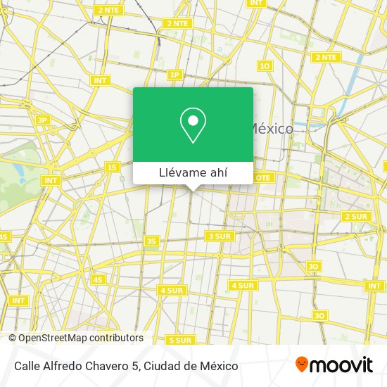 Mapa de Calle Alfredo Chavero 5