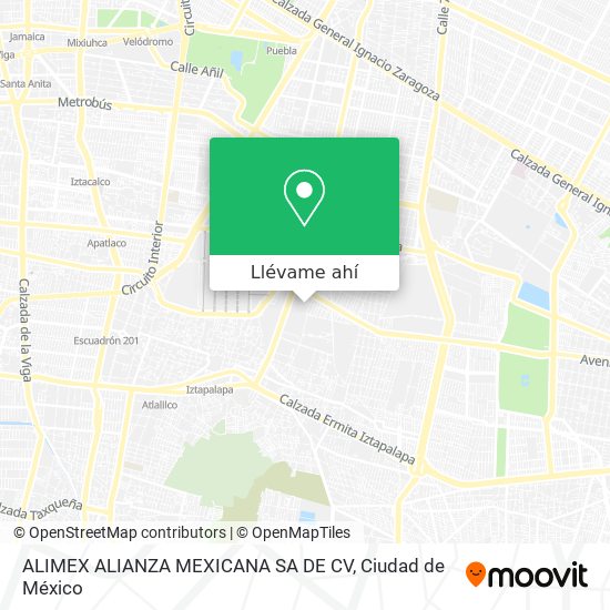 Mapa de ALIMEX ALIANZA MEXICANA SA DE CV