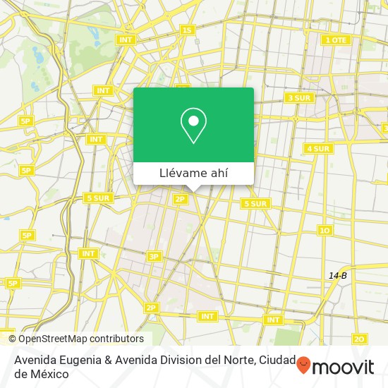 Mapa de Avenida Eugenia & Avenida Division del Norte