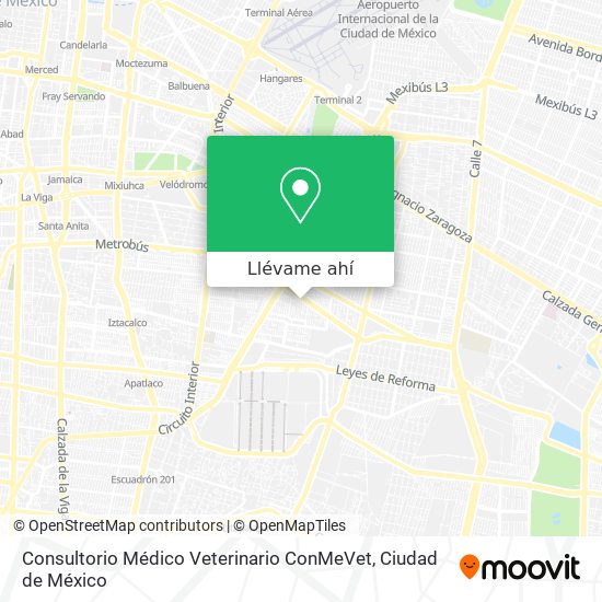 Mapa de Consultorio Médico Veterinario ConMeVet