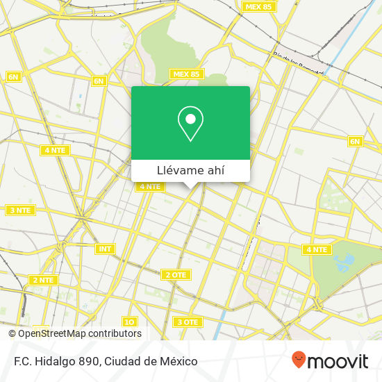 Mapa de F.C. Hidalgo 890