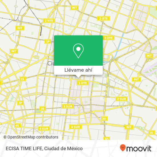 Mapa de ECISA TIME LIFE