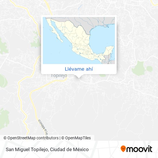 Mapa de San Miguel Topilejo