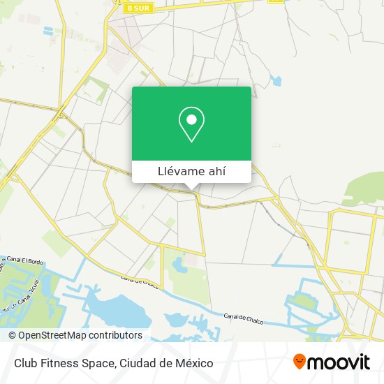 Mapa de Club Fitness Space