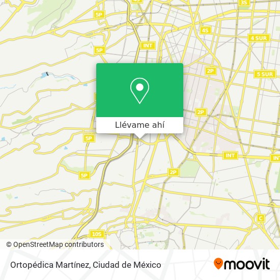 Mapa de Ortopédica Martínez