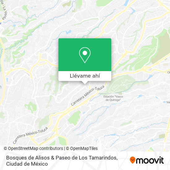 Mapa de Bosques de Alisos & Paseo de Los Tamarindos