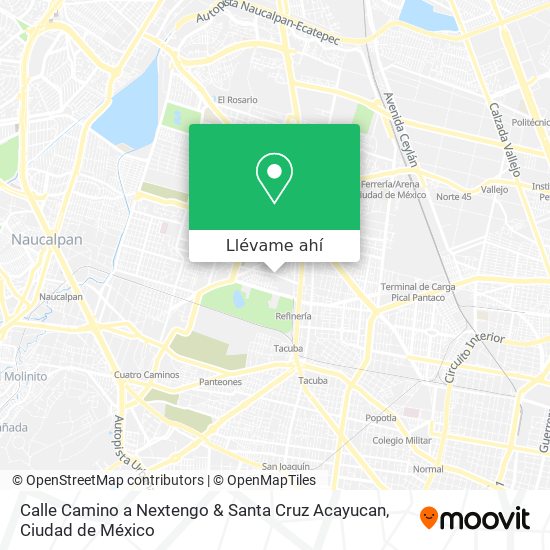 Mapa de Calle Camino a Nextengo & Santa Cruz Acayucan