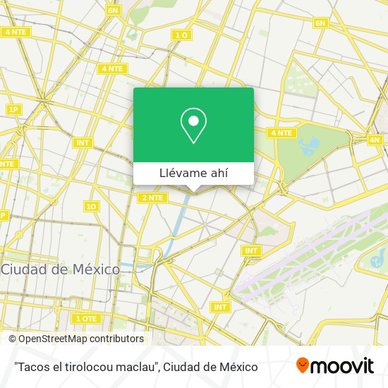 Mapa de "Tacos el tirolocou maclau"
