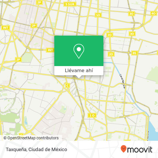 Mapa de Taxqueña