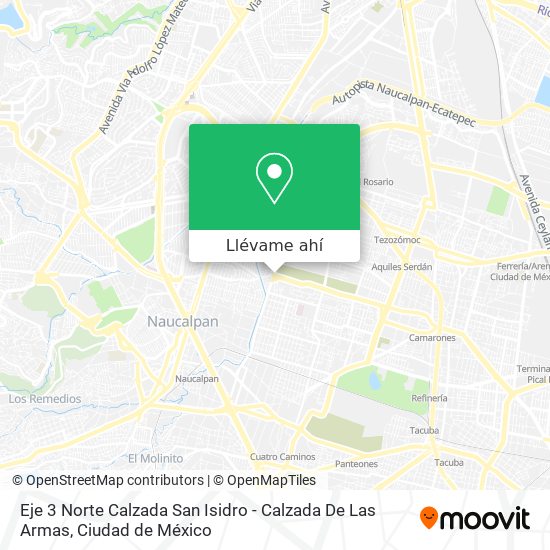 Mapa de Eje 3 Norte Calzada San Isidro - Calzada De Las Armas