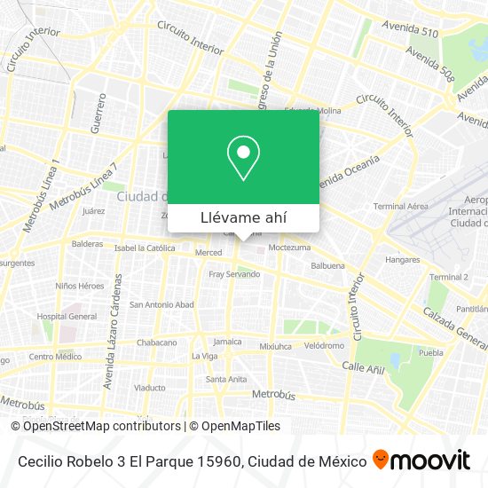 Mapa de Cecilio Robelo 3 El Parque 15960