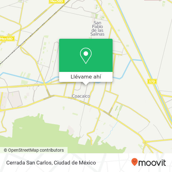 Mapa de Cerrada San Carlos