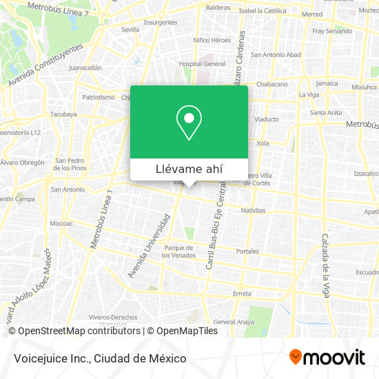 Mapa de Voicejuice Inc.