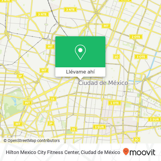 Mapa de Hilton Mexico City Fitness Center