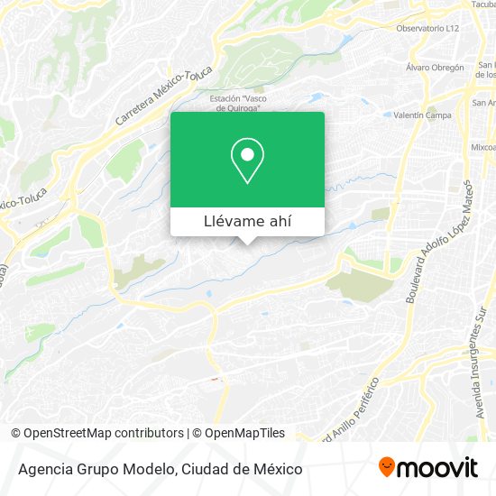 Mapa de Agencia Grupo Modelo