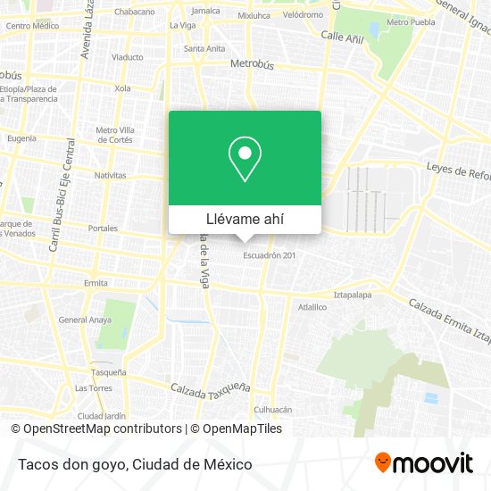 Mapa de Tacos don goyo