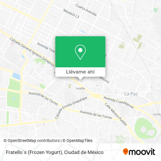Cómo llegar a Fratello`s (Frozen Yogurt) en Iztapalapa en Autobús o Metro?