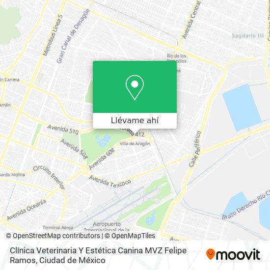 Mapa de Clínica Veterinaria Y Estética Canina MVZ Felipe Ramos