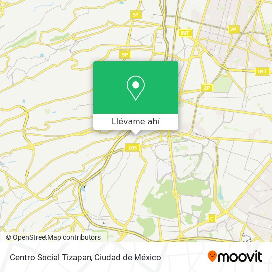 Mapa de Centro Social Tizapan