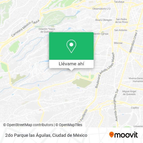 Cómo llegar a 2do Parque las Águilas en Huixquilucan en Autobús o Metro?