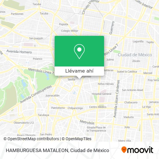 Mapa de HAMBURGUESA MATALEON