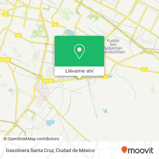 Mapa de Gasolinera Santa Cruz
