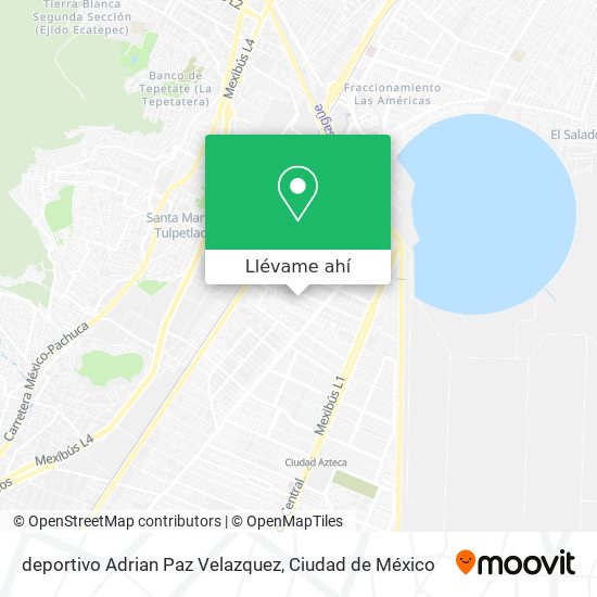 Mapa de deportivo Adrian Paz Velazquez