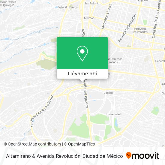 Mapa de Altamirano & Avenida Revolución