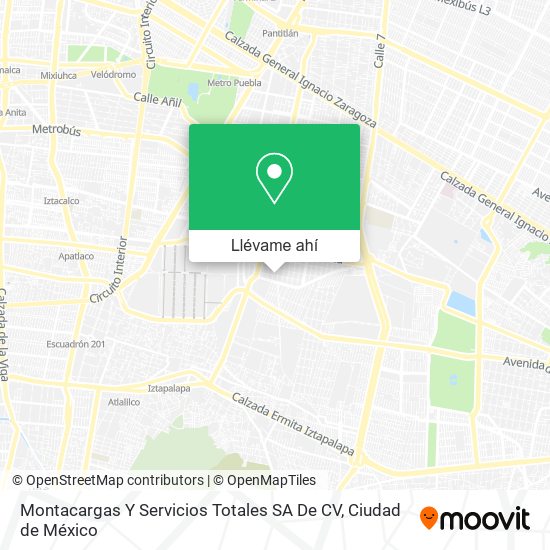 Mapa de Montacargas Y Servicios Totales SA De CV