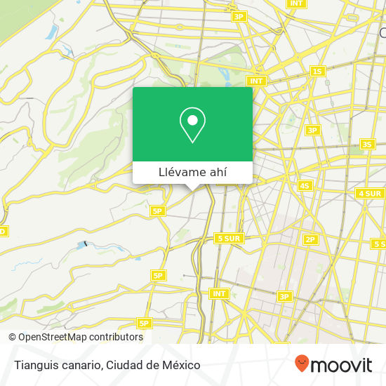 Mapa de Tianguis canario