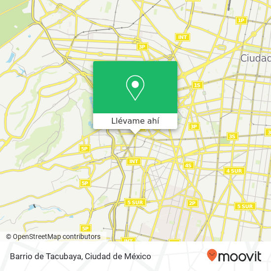 Mapa de Barrio de Tacubaya