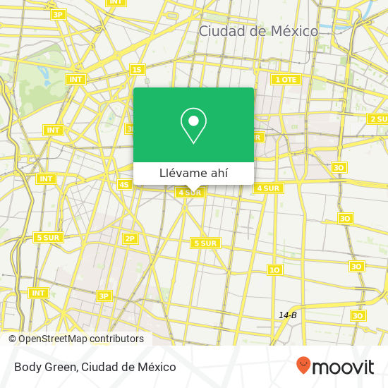 Mapa de Body Green