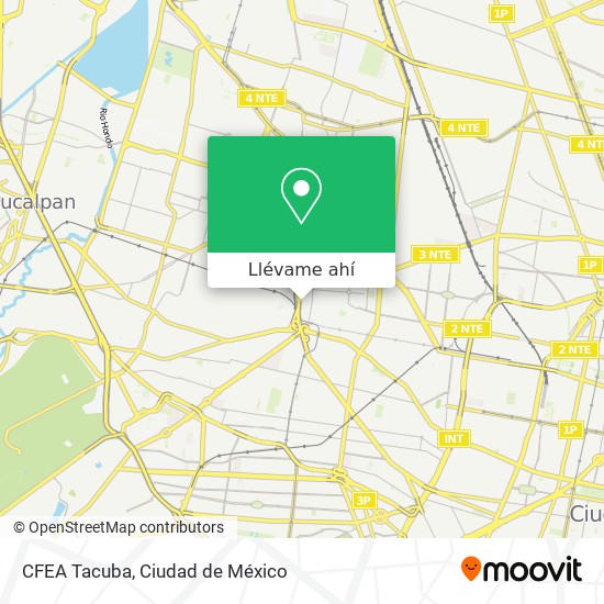 Mapa de CFEA Tacuba