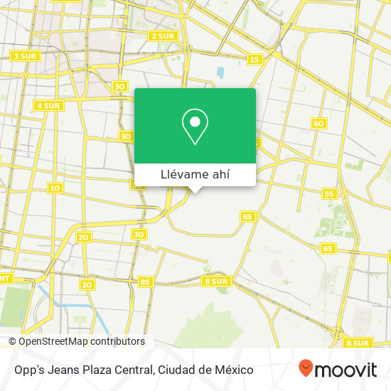 Mapa de Opp's Jeans Plaza Central