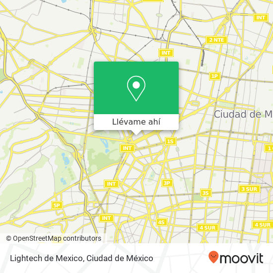 Mapa de Lightech de Mexico
