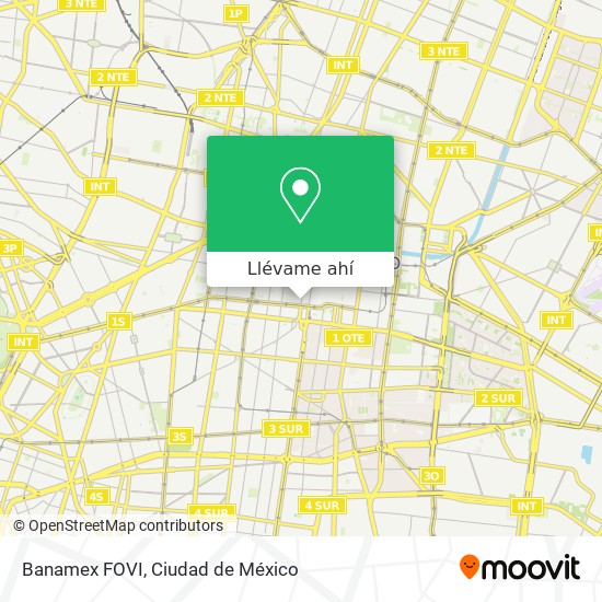 Mapa de Banamex FOVI